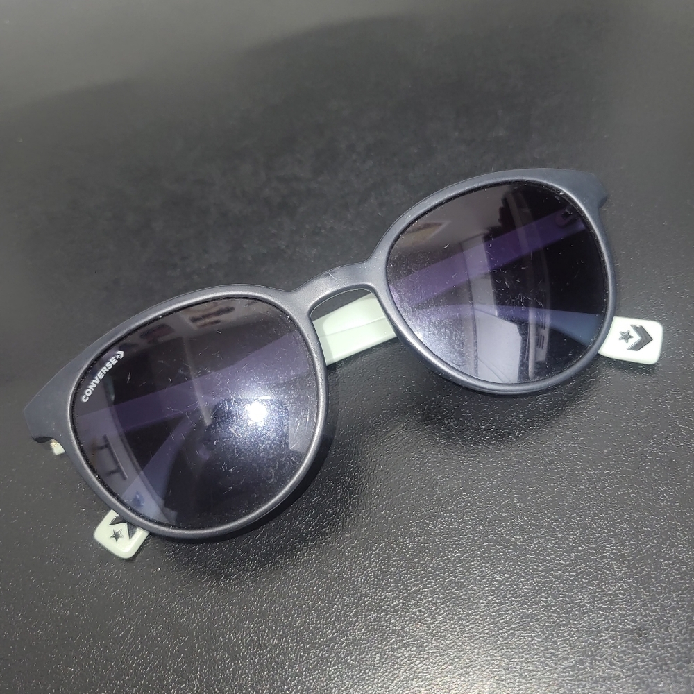 Converse Unisex Sunglasses - Black w/ Bright Green Temples - Perfect Condition